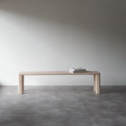 Corner Bar large natural ash bench